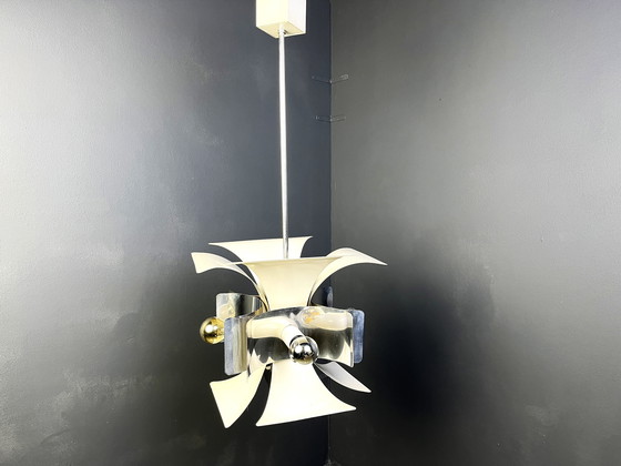 Image 1 of Italienischer Weltraumzeitalter-Kronleuchter, 1960er Jahre