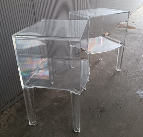 Image 1 of Tables d'appoint Kartell Small Ghost Buster - lot de 2 - transparentes