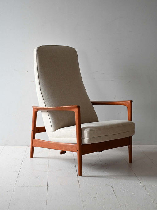 Scandinavian Teak Armchair by Alf Svensson for DUX