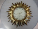 Karlsson Sun Uhr vergoldet 22k Gold schwere Wanduhr aus dem späten 20. Jahrhundert funktioniert gut.