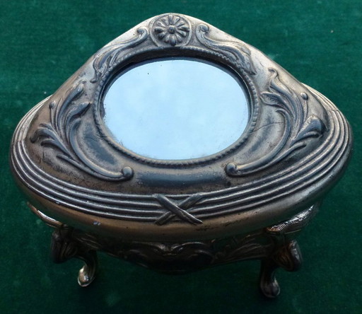 Joyero Art Nouveau con espejo