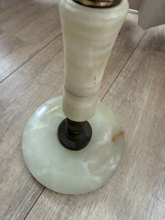 Image 1 of Large candlestick with onyx