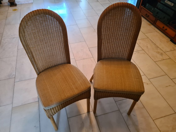 2 Chaises en rotin originales Loyd Loom Furniture – Chaises de salle à manger, Rattan (photo 6 of 6)