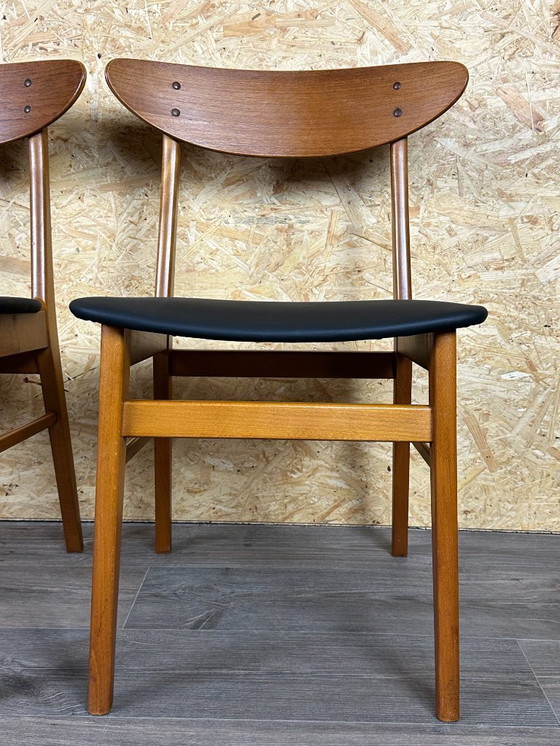 Image 1 of 4 sedie in teak anni '60 e '70, sedia da pranzo Farstrup Denmark Design