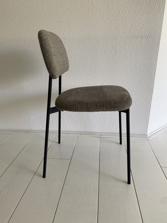 Image 1 of Juego de 4 sillas de comedor – bouclé gris