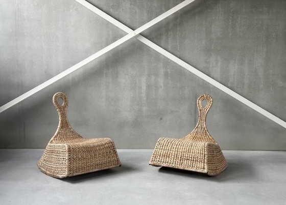 Image 1 of Poltrona a dondolo vintage Ikea PS Gullholmen in vimini – di Maria Vinka