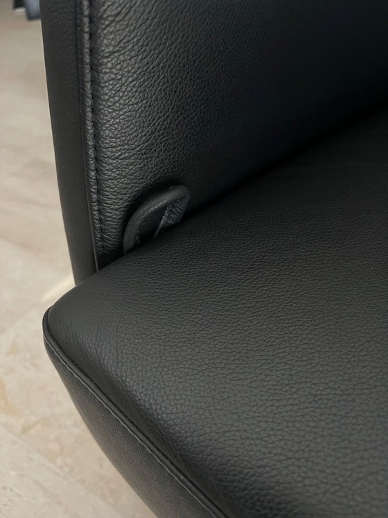 Image 1 of 6 sedie da pranzo FraMaTi Design in pelle Semira nera NUOVE CONDIZIONI