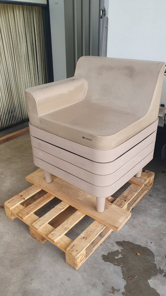 Sixinch Offshore Set lounge modulare di design 20 pezzi taupe vintage – Divani modulari, Plastic (photo 34 of 35)