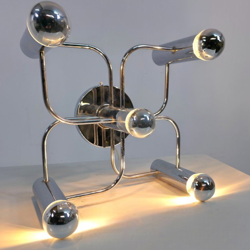 Sciolari Leola Chromlampe, Design der 1960er Jahre, Mitte des Jahrhunderts