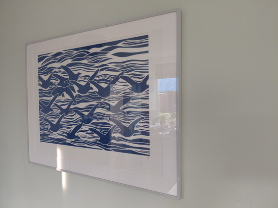 Image 1 of "BIRDS FLYING ABOVE THE SEA" Gallery Suncorner