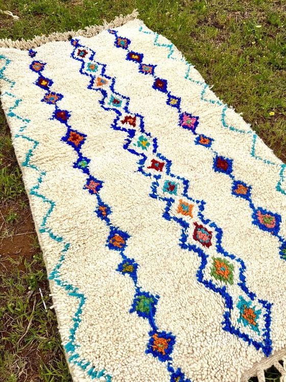 Handgefertigter marokkanischer Teppich 2.5x1.5m – Teppiche & Läufer, Wool, Cotton (photo 3 of 7)