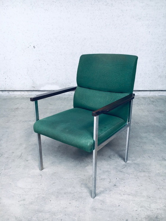 Image 1 of Midcentury Modern Design Pair of Office Arm Chairs by Brune, Germany 1960's