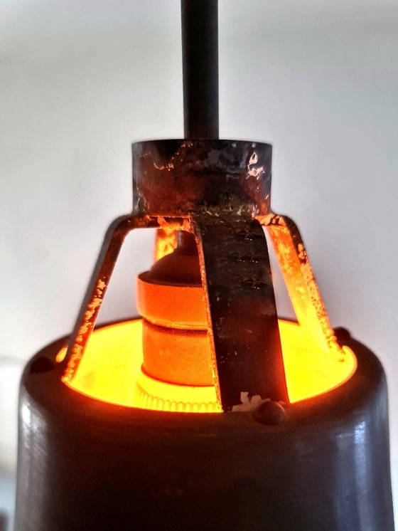 Image 1 of Artdeco - Lampada a sospensione - Ottone - Anni '30 - Francia