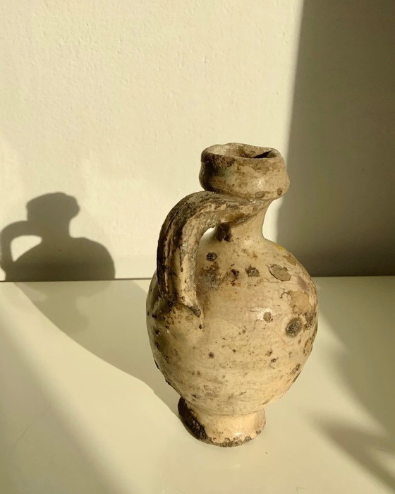 Image 1 of Small Quartara in polychrome majolica from Caltagirone