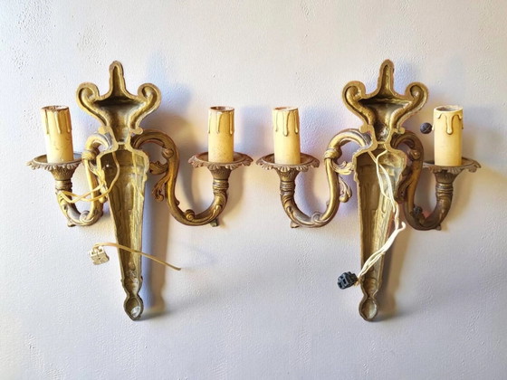 Coppia di applique Luigi XVI in bronzo – Bronze (photo 5 of 7)