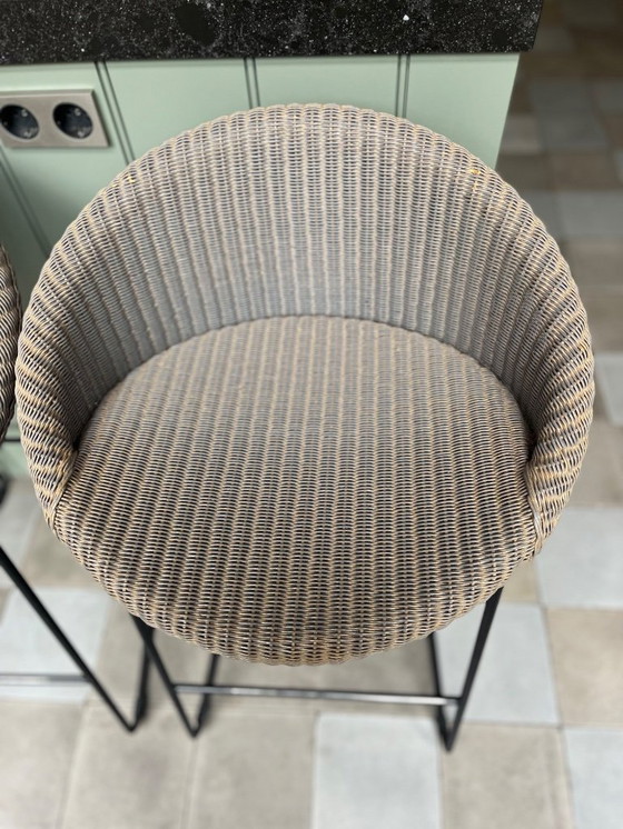 Image 1 of 2x sgabelli da bar Vincent Sheppard grigio lavato