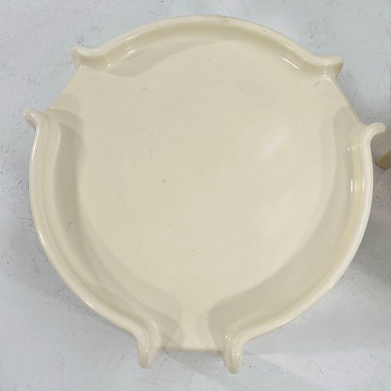 Image 1 of Zwei weiße Satztische von Giotto Stoppino für Kartell, 1970er Jahre