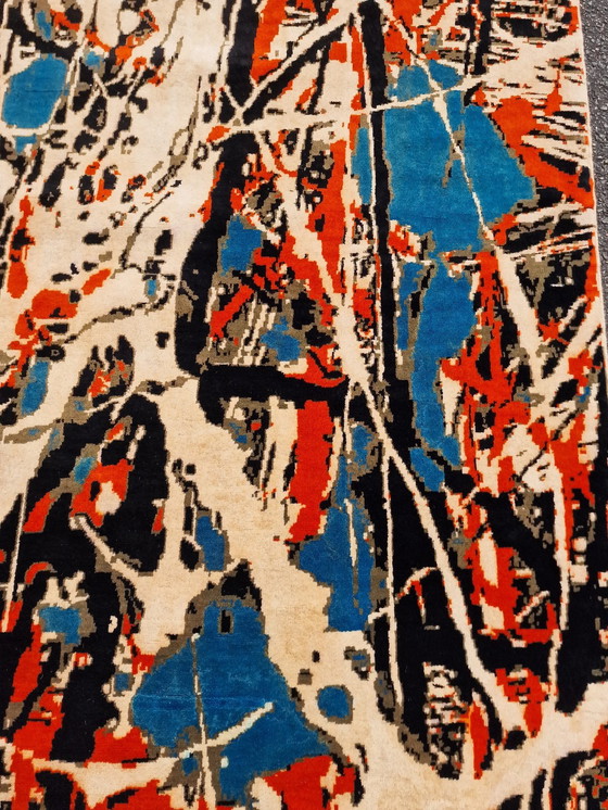 Image 1 of Jackson Pollock Künstlerteppich Moderne Zeitgenössische Handgeknüpfte Wolle auf Baumwolle 280 x 200 cm