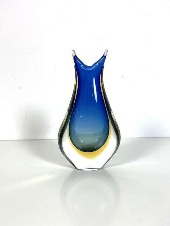 Image 1 of Jarrón Sommerso de cristal de Murano de Flavio Poli para Seguso Italia, década de 1960