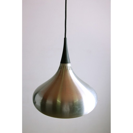 Vintage "Orient" pendant lamp in chrome metal by Jo Hammerborg for Fog et Morup, Denmark 1960