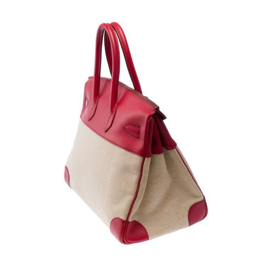 Image 1 of Birkin 35 in Pink Canvas