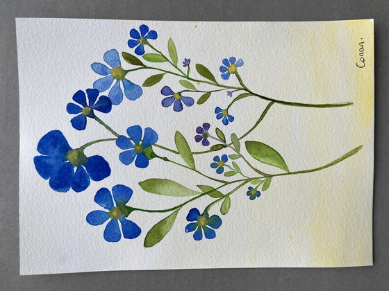 Image 1 of Watercolor artist's sketch 21x15