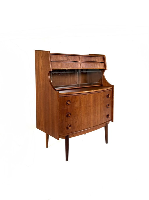 Vintage teakhouten secretaire, Gunnar Falsig ‘60