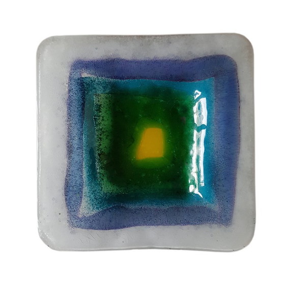 Vintage Fused Art Glass Schaal / Opbergschaal / Vide-Poche – Schalen (photo 2 of 5)