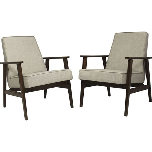 Coppia di poltrone vintage 300-190 di Henryk Lis, 1970