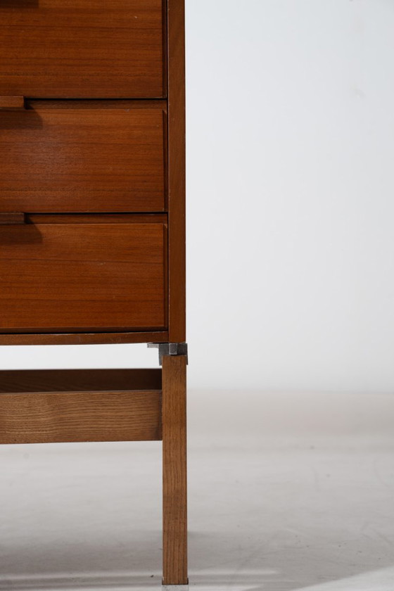 Consolle architettonica di Pieter de Bruyne, 1960, Al Meubel, Credenze, Legno, Marrone, Mid Century Modern (foto 15 di 15)