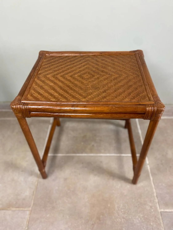 Nest of tables in rattan – Side tables, Wicker, Vintage (photo 18 of 19)