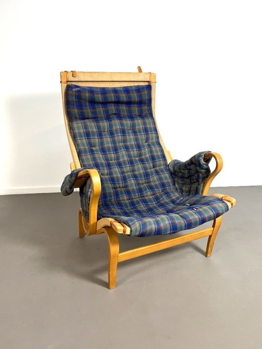 Sillón Pernilla 69 de Bruno Mathsson para Dux, Suecia, década de 1970. Fabricado en