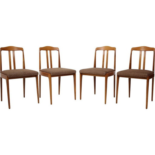 Set of 4 vintage dining chairs Czechoslovakia 1960s