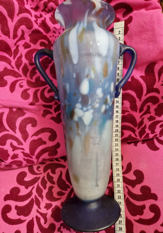 Image 1 of Vintage Murano Glass Amphora Vase