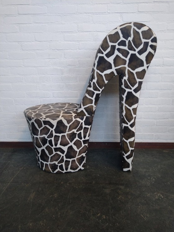 Image 1 of 2x pump chair in giraffe print