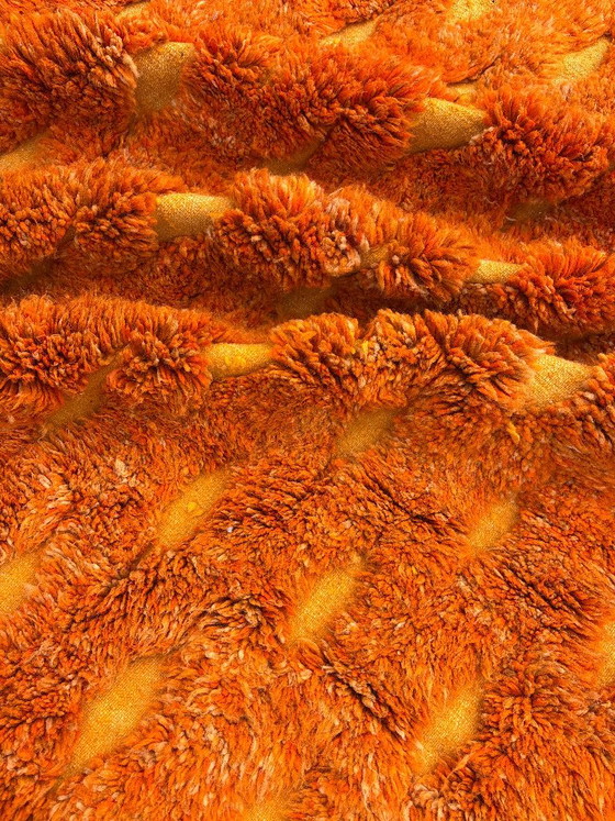 Oranje Marokkaans tapijt 200x300 cm, authentiek Marokkaans tapijt, Berber tapijt, echt wollen tapijt (photo 7 of 12)