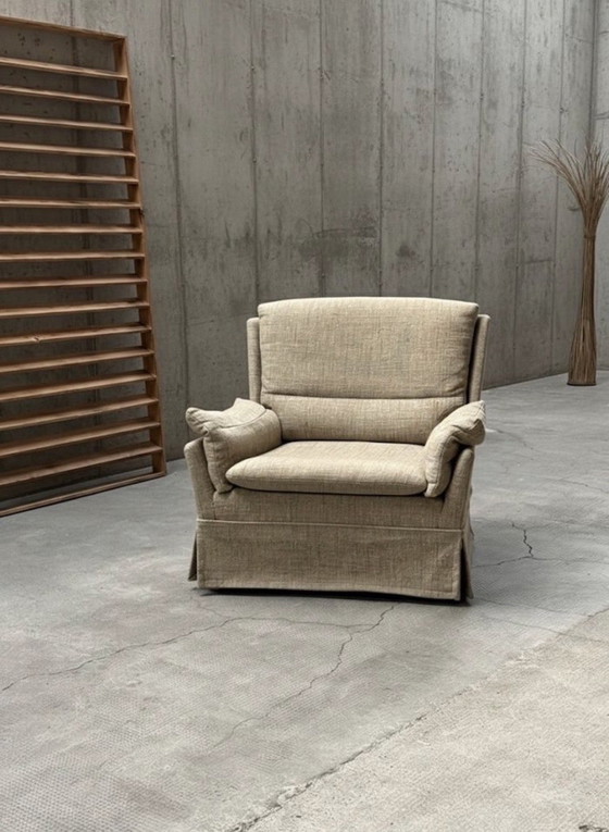 Image 1 of CARL STRAUB SEATING GROUP POLTRONA, DIVANO 2 POSTI E 3 POSTI LANA BEIGE CREMA