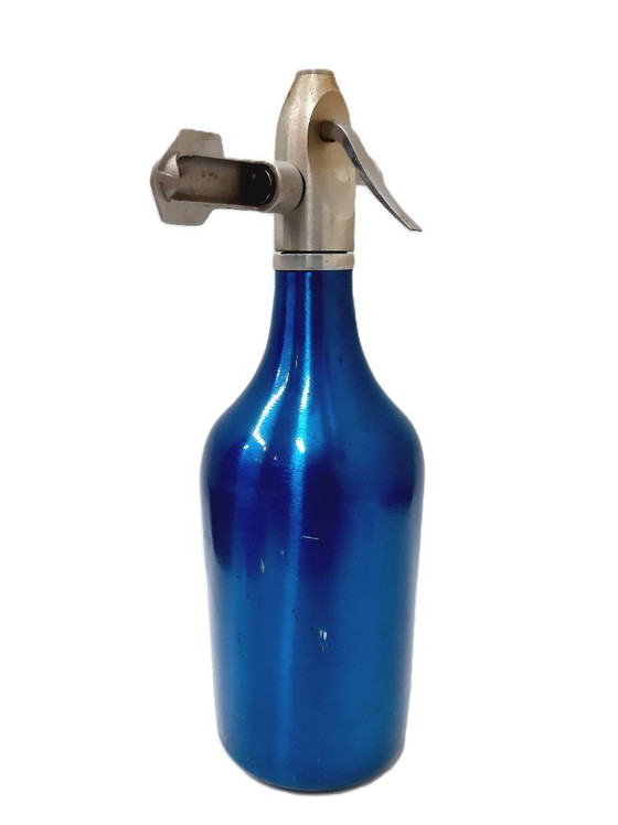 Image 1 of Vintage blue soda syphon