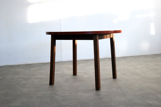 Image 1 of vintage round wooden table