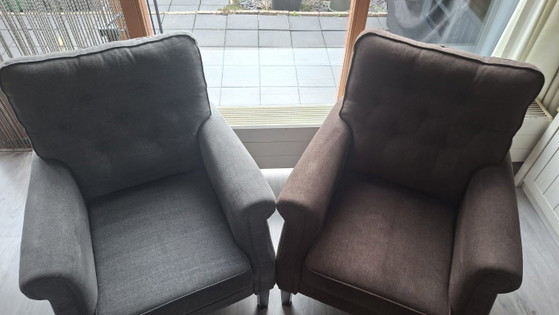 Image 1 of MEILLEUR SEGMENT : Lot de 2 fauteuils Haros Tara – Style tendance à assortir – Comme neuf