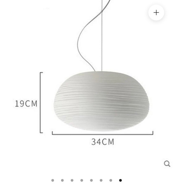 Image 1 of Foscarini Pendant Lamp White Blown Satin Glass