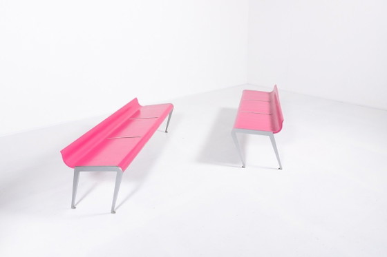 Image 1 of Set aus 2 skulpturalen „Ballett“-Bänken und einem Couchtisch von Marco Evaristti