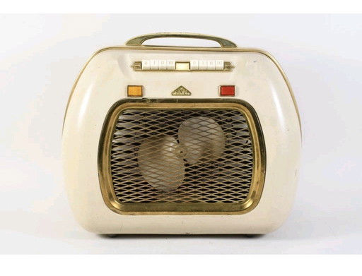 Vintage Ismet Ventilator nr. 9364 draagbaar ua plaatijzer