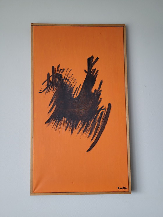 Image 1 of Set di 9 dipinti astratti di Cath Weegels