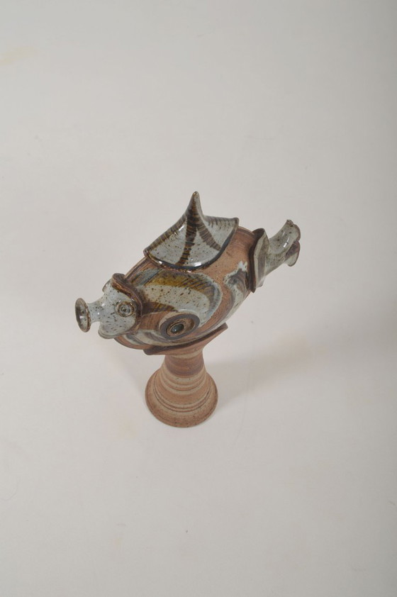 Image 1 of Danish ceramic sculpture of a fish, 1970s