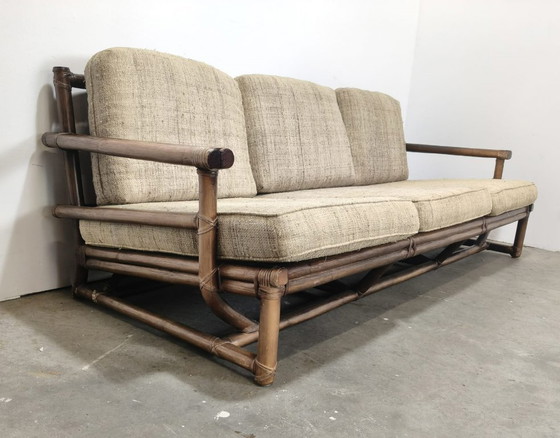 Image 1 of Vintage design rattan sofa from McGuire