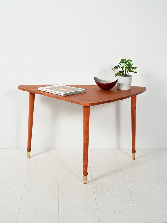 Image 1 of Scandinavian triangular coffee table from the Sixties