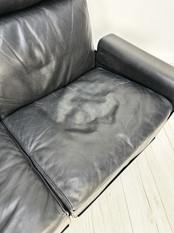 Image 1 of Divano a 2 posti in pelle vintage 620 di Dieter Rams per Vitsoe anni '70