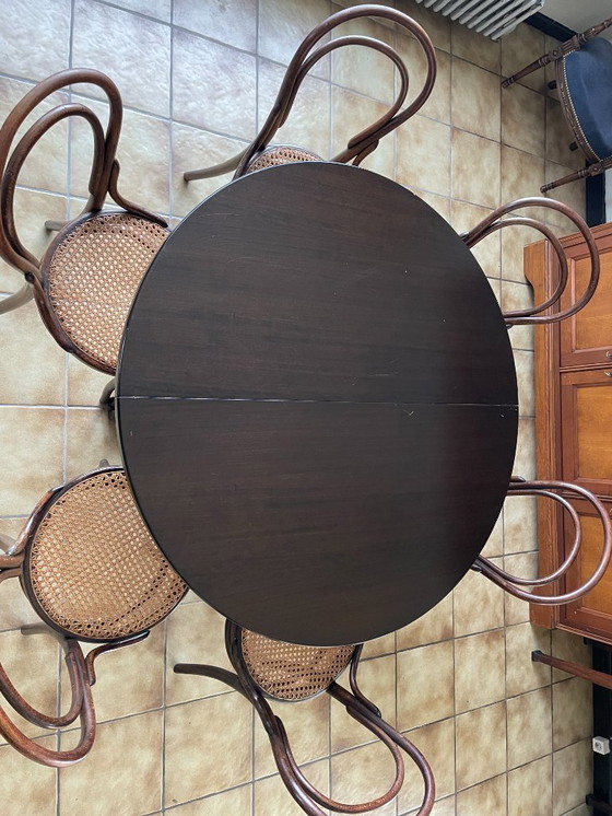 Image 1 of Thonet eetkamer inclusief 6 stoelen n°14