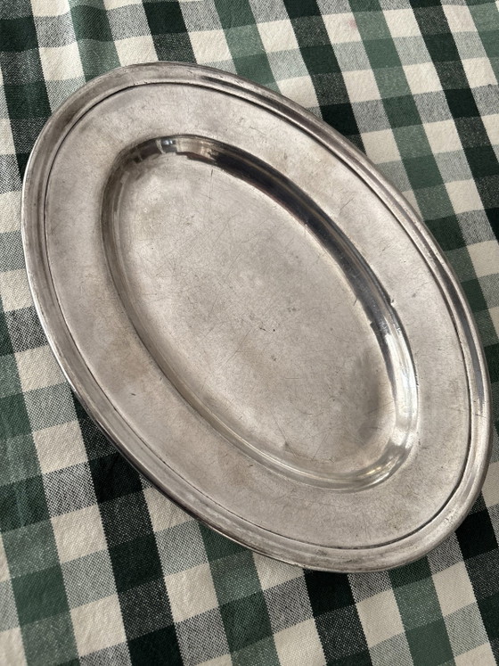 Image 1 of Silver-plated serving platter, company: Langguth